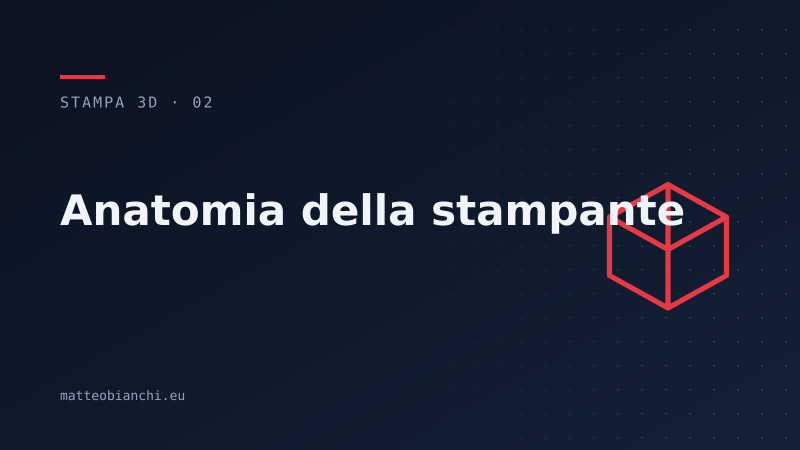 Featured image of post Anatomia della stampante FDM