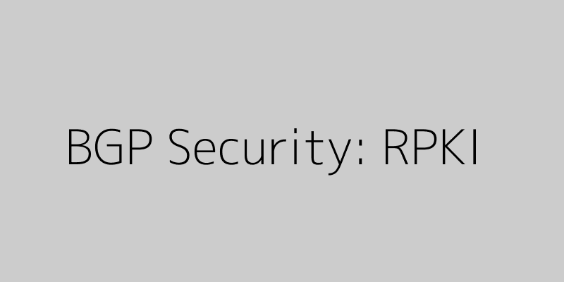 Featured image of post A Deep Dive into BGP Security: RPKI