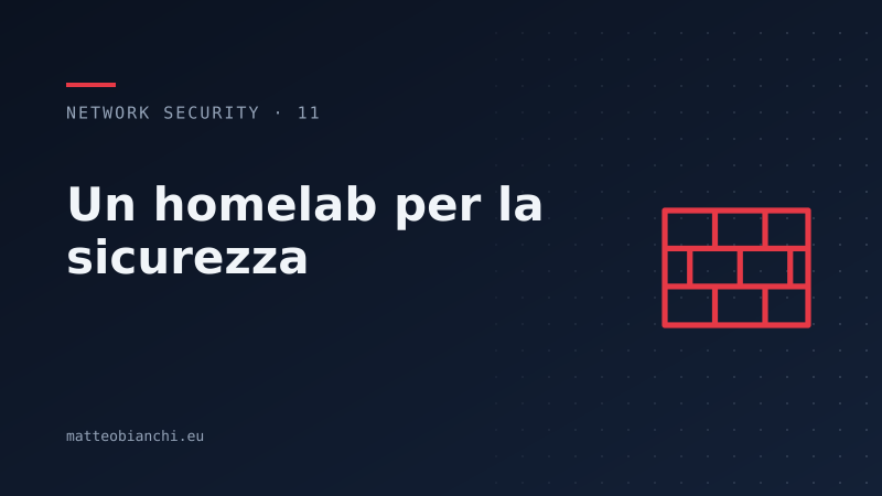 Featured image of post Un homelab per la sicurezza