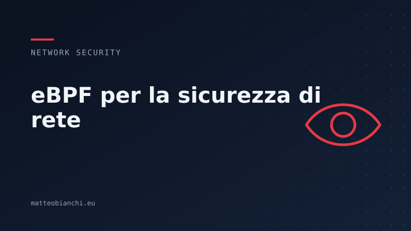Featured image of post eBPF per la sicurezza di rete