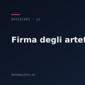 Firmare gli artefatti con Sigstore