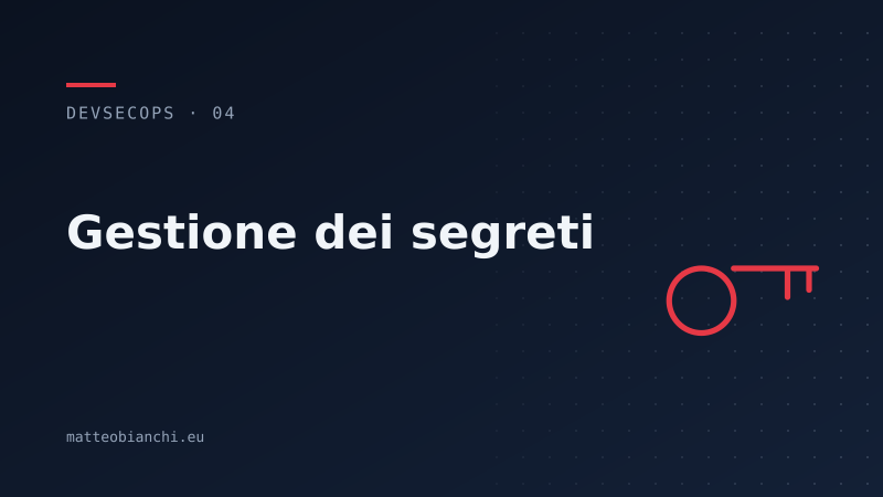 Featured image of post Gestione dei segreti: mai nel codice