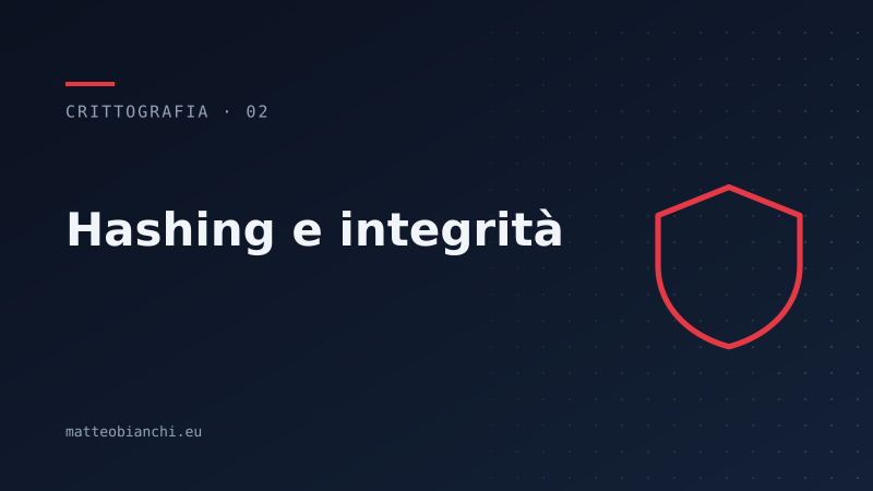 Featured image of post Hashing e integrità