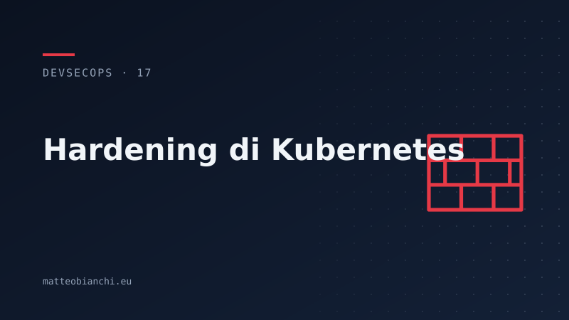Featured image of post Hardening di Kubernetes
