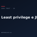 Least privilege e accesso Just-in-Time