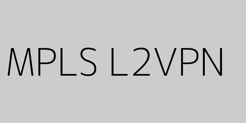 Featured image of post A Deep Dive into MPLS L2VPN