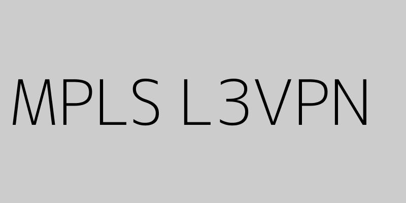 Featured image of post A Deep Dive into MPLS L3VPN