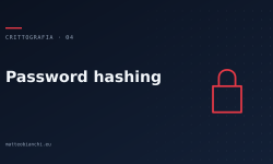 Featured image of post Password hashing: lentezza come virtù