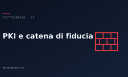 Featured image of post PKI e la catena di fiducia