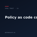 Policy as code con OPA