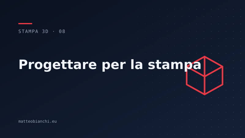 Featured image of post Progettare per la stampa 3D