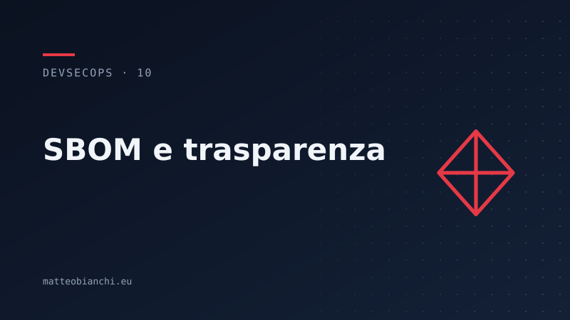 Featured image of post SBOM: la distinta base del software
