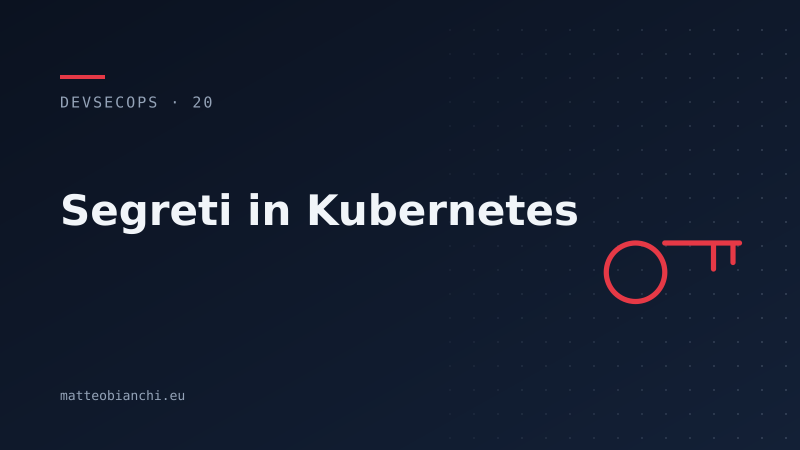 Featured image of post Segreti in Kubernetes senza lacrime
