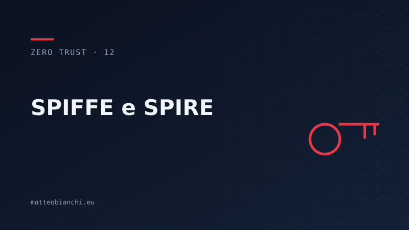 Featured image of post SPIFFE e SPIRE: dare un'identità a ogni workload