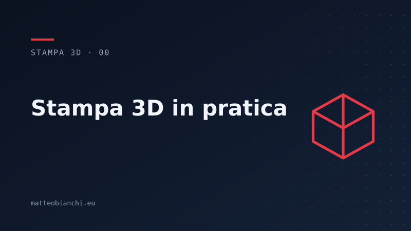 Featured image of post Stampa 3D in pratica: la serie