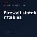 Firewall stateful con nftables