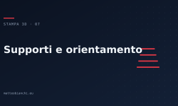 Featured image of post Supporti e orientamento