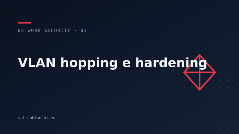 Featured image of post VLAN hopping e hardening degli switch