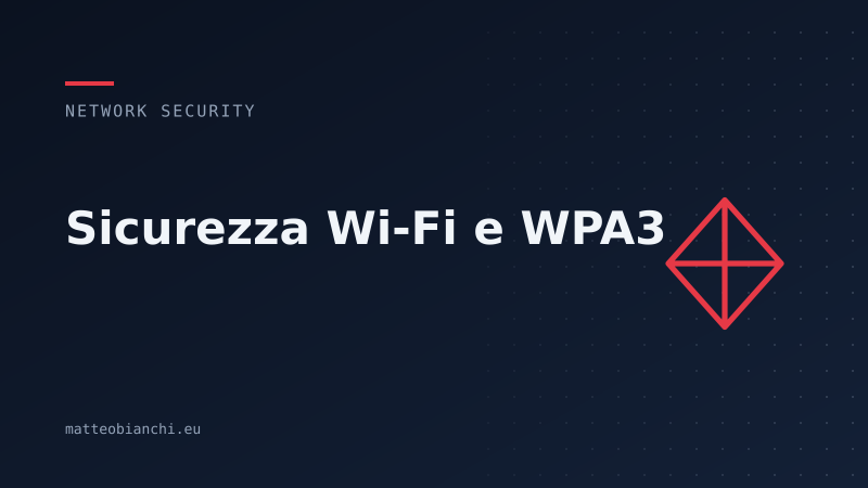 Featured image of post Sicurezza Wi-Fi e WPA3: cosa cambia davvero