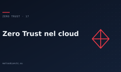 Featured image of post Zero Trust nel cloud